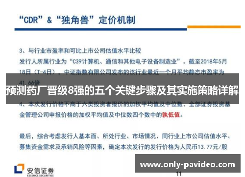 预测药厂晋级8强的五个关键步骤及其实施策略详解